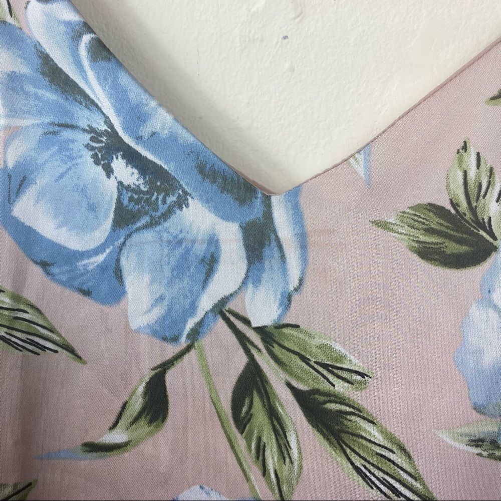 Lulu’s Blush Blue Floral Dress - Picture 5 of 5
